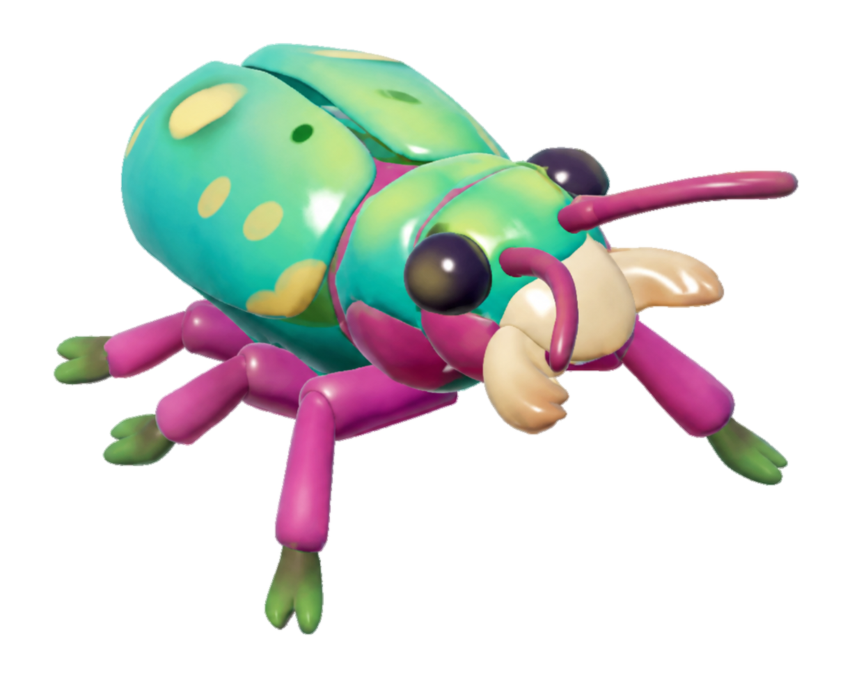 Insecte Cicindèle verte dans Heartopia