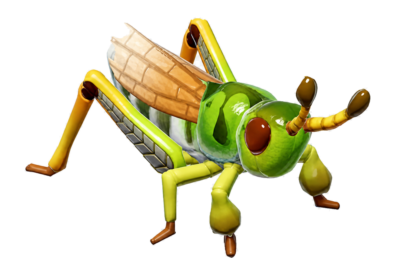 Insecte Criquet aux pattes massives dans Heartopia