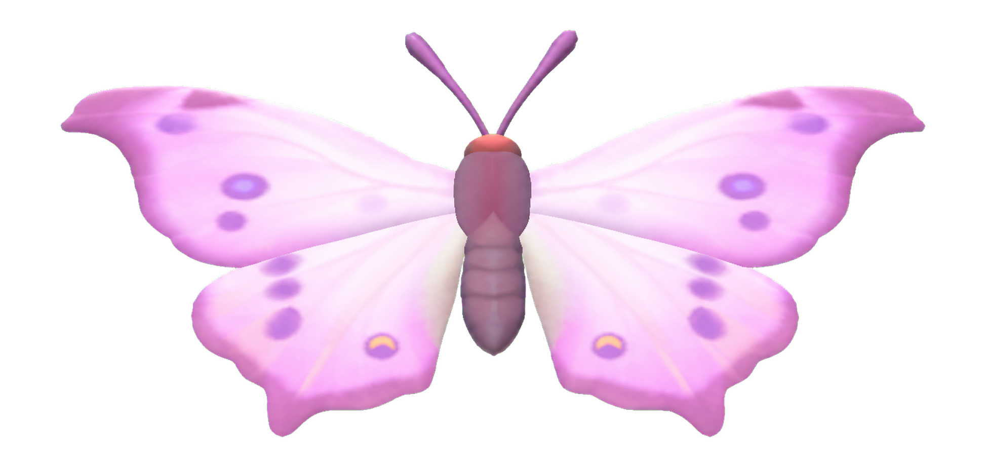 Insecte Hypolimnas vert dans Heartopia