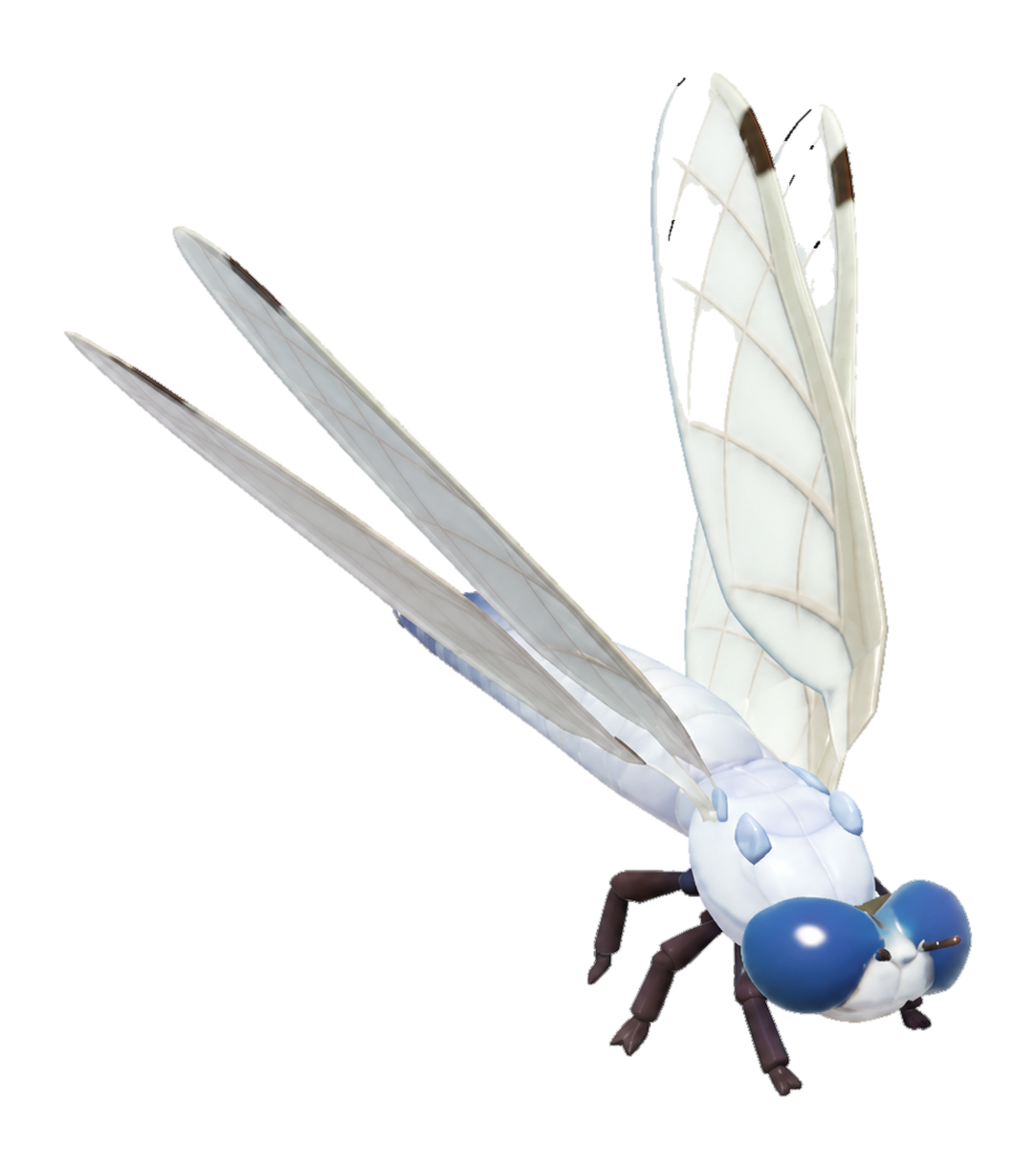 Insecte Libellule à queue blanche dans Heartopia