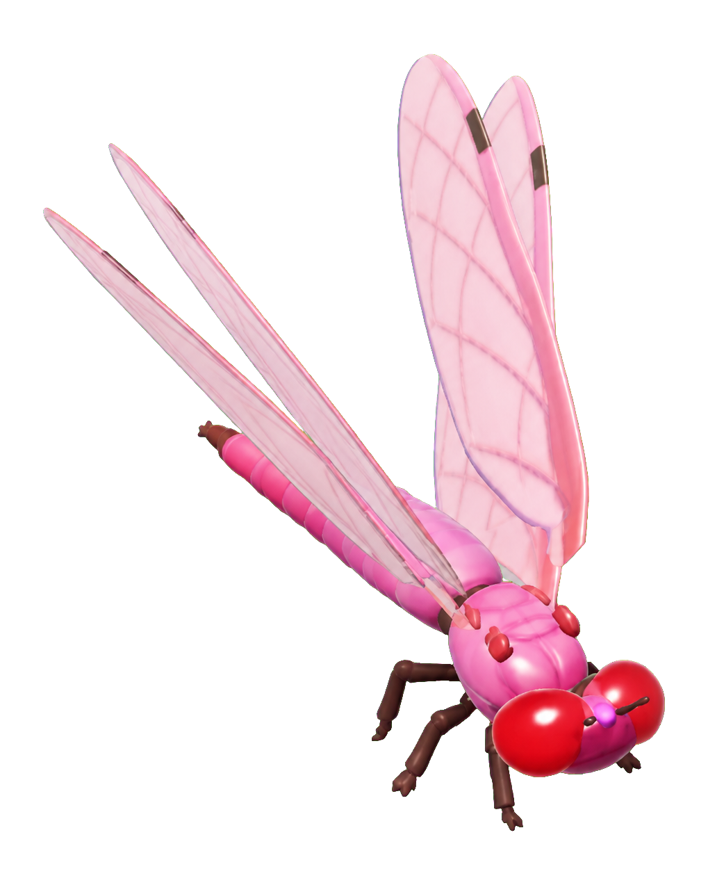 Insecte Libellule rose dans Heartopia
