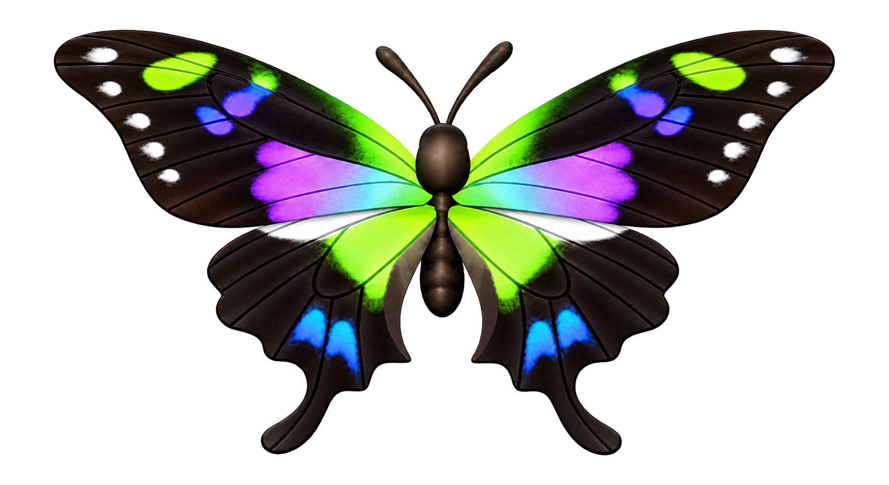 Insecte Papillon à aile bleu-vert dans Heartopia