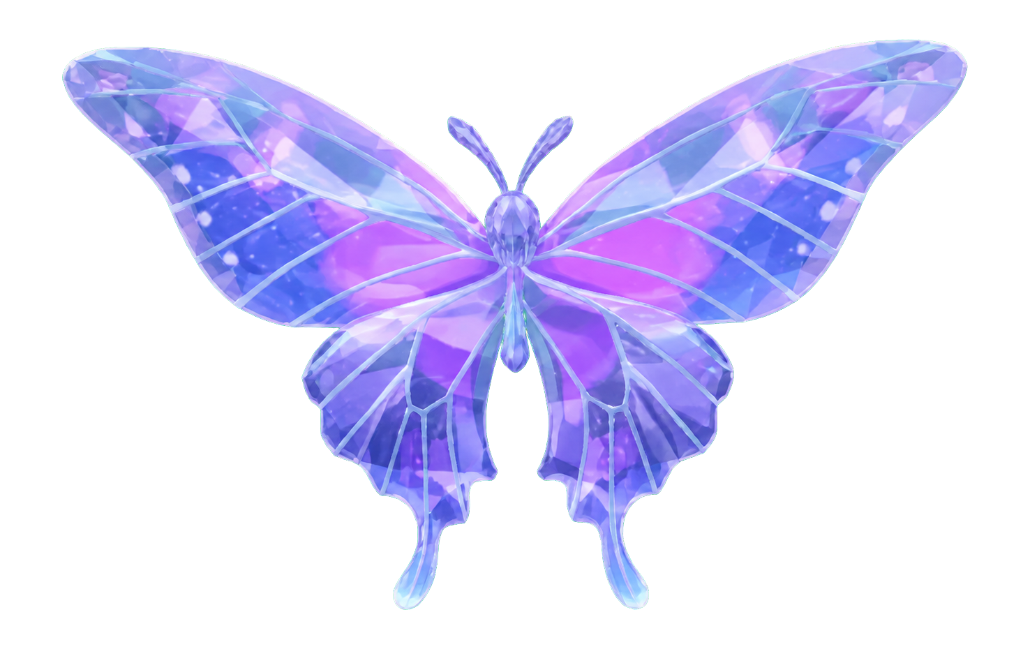 Insecte Papillon à ailes bleu-vert cristallin dans Heartopia