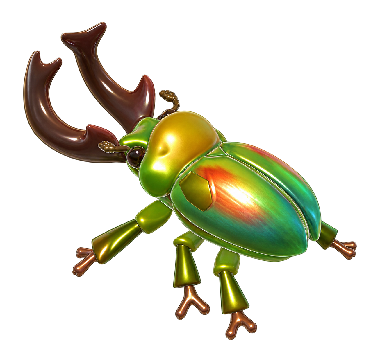 Insecte Pioche arc-en-ciel dans Heartopia